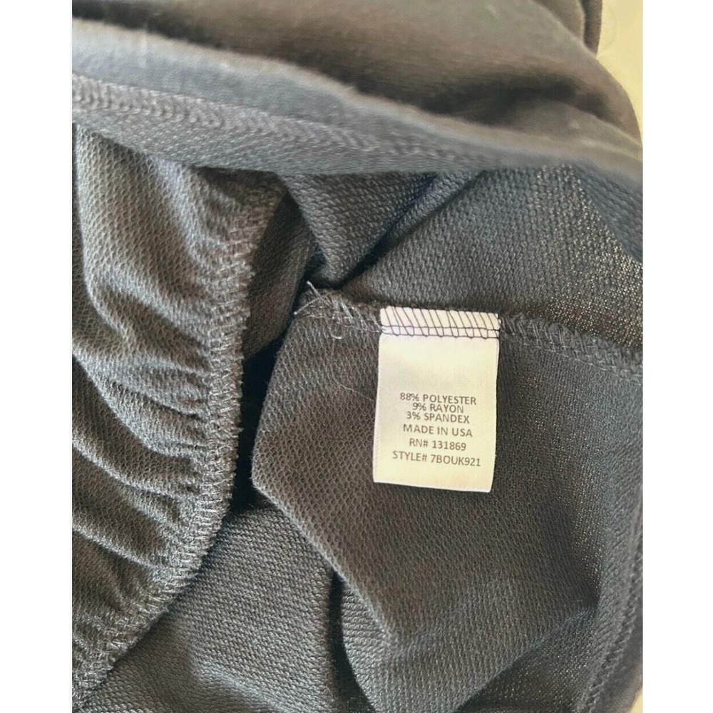 Kenedik Tiered Dress Size Large Black Knit Long Sleeve Short Soft Stretch NWT - Picture 8 of 8
